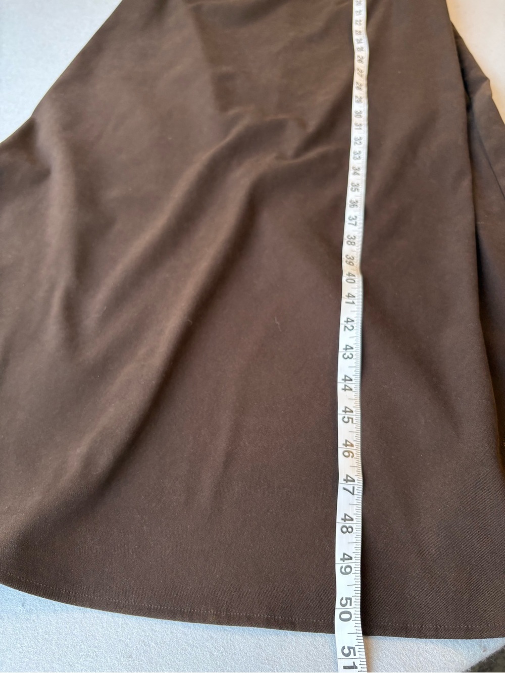Vintage Casual Corner Brown Faux Suede Sleeveless Maxi Dress Side Buttons Sz 12 - Picture 8 of 10